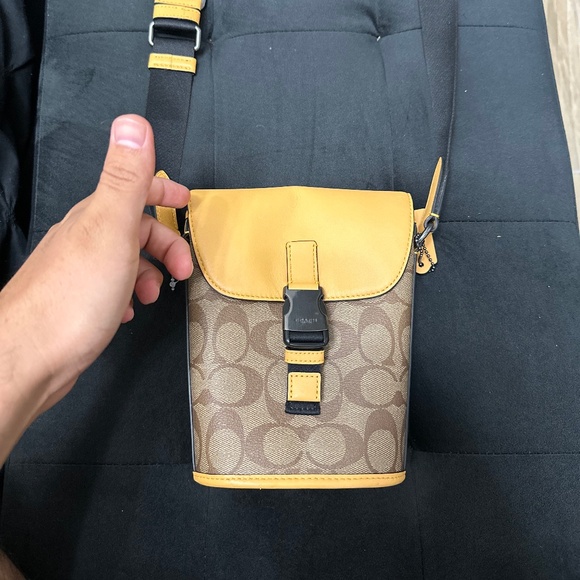 COACH track small flap crossbody
